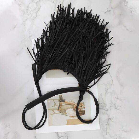 Chic Vegan Suede Fringe Crossbody Bag - Ideal Everyday Hobo Purse for Women - Picture 9 of 9